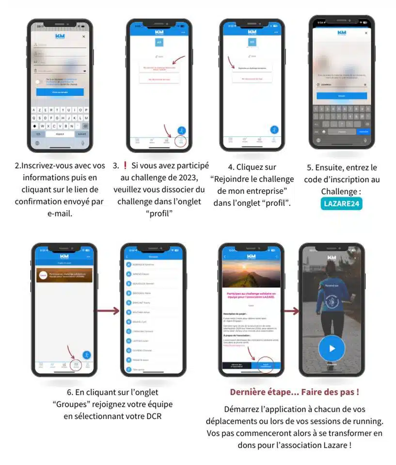 Instruction Inscription challenge solidaire