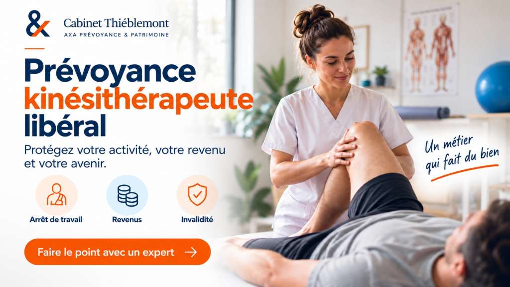 Prévoyance kinésithérapeute libéral pour protéger revenus, activité et invalidité